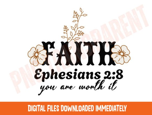Christian Faith Elegant Svg Png, Floral