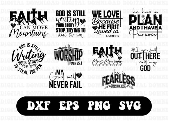 Christian SVG Bundle Bible Verse Svg for T-Shirt Designs