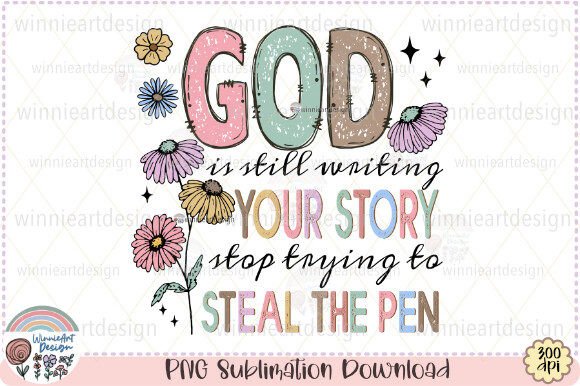 God Sublimation Christian Quote Retro T-Shirt Designs