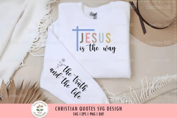 Jesus is the Way - Christian SVG for T-Shirt Designs
