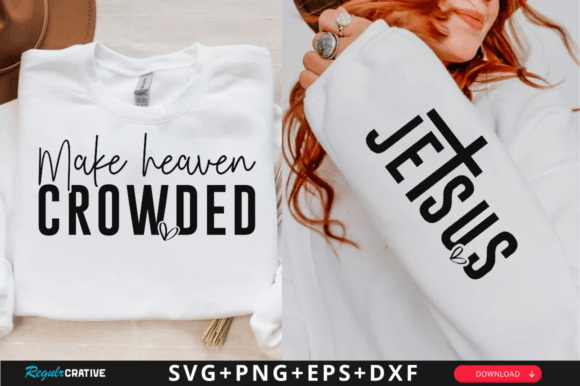 Jesus Sleeve Svg Design, T-Shirt Designs