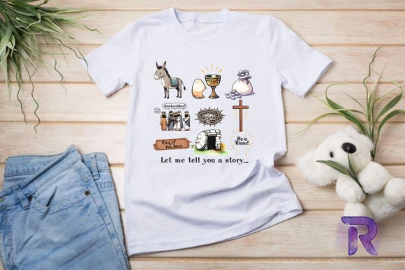 Jesus Story Christian Easter PNG for T-Shirt Designs