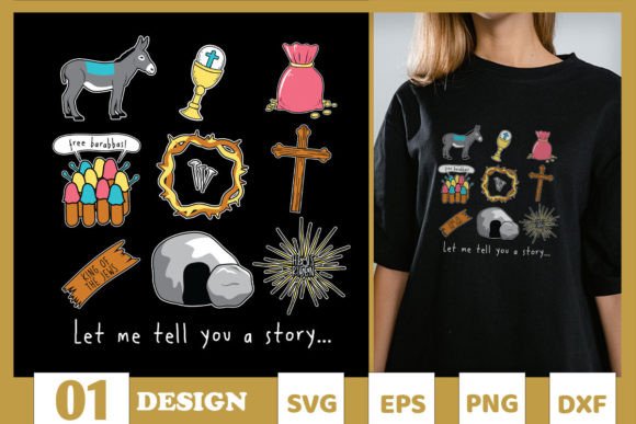 Let Me Tell You a Story Jesus SVG for T-Shirt Designs